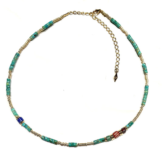 One of a Kind Beaded Necklace (Sacha)