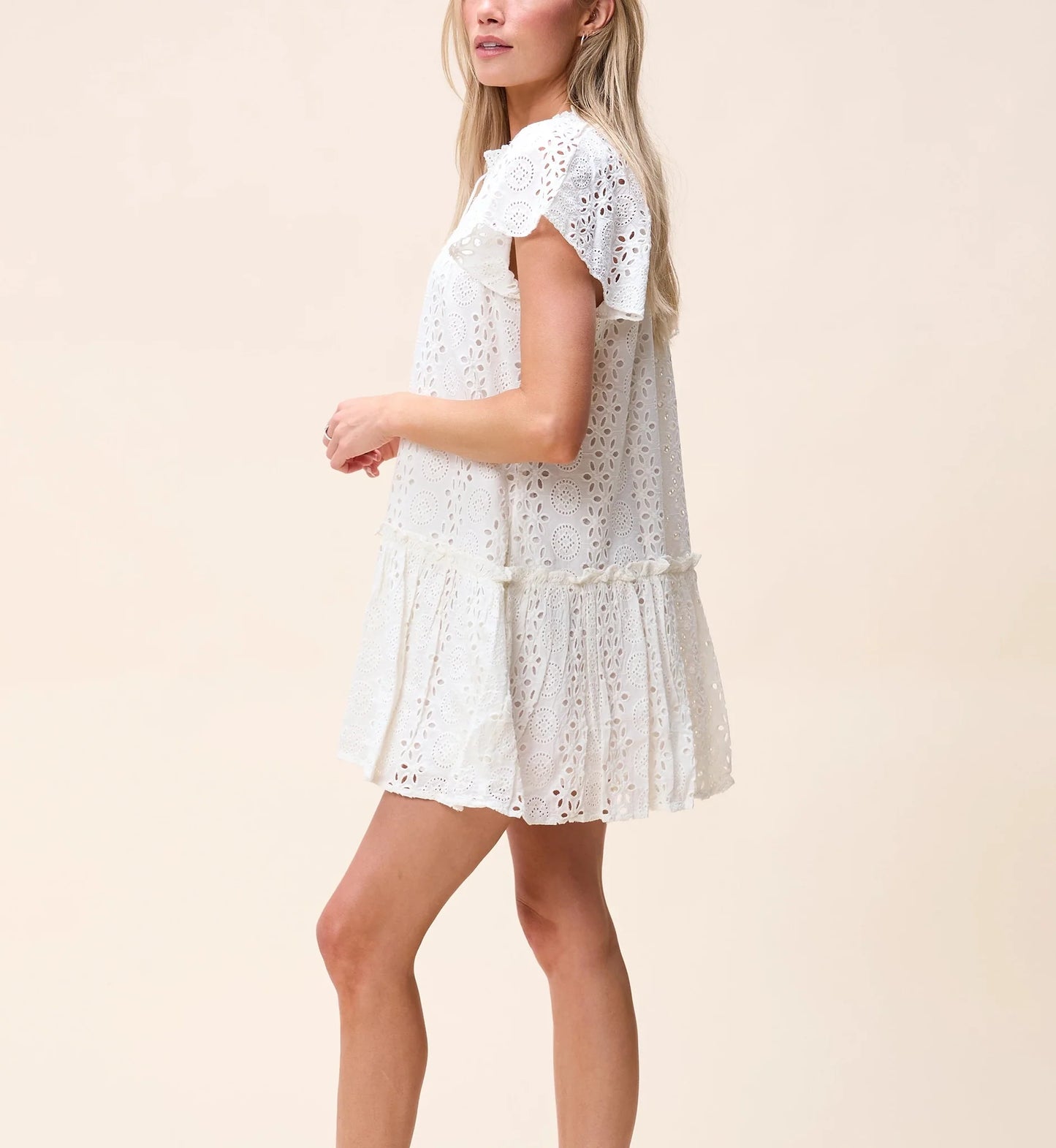 Lydia Mini Dress Ivory