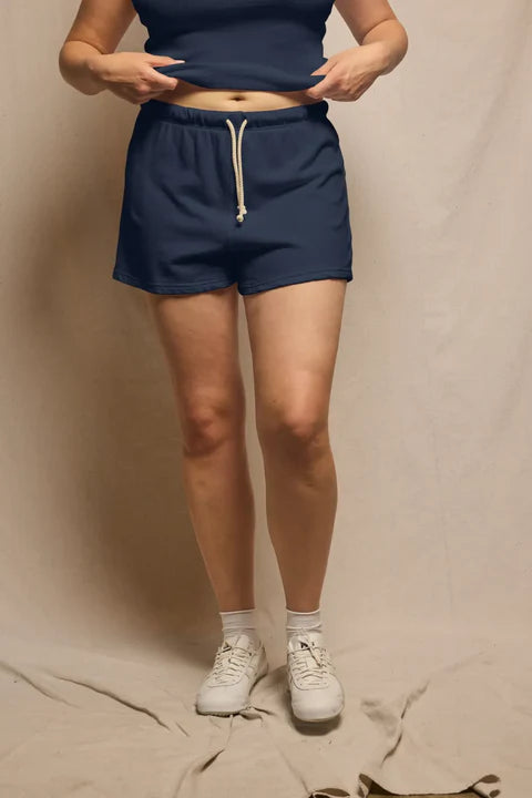 Layla French Terry Sweat Short Navy