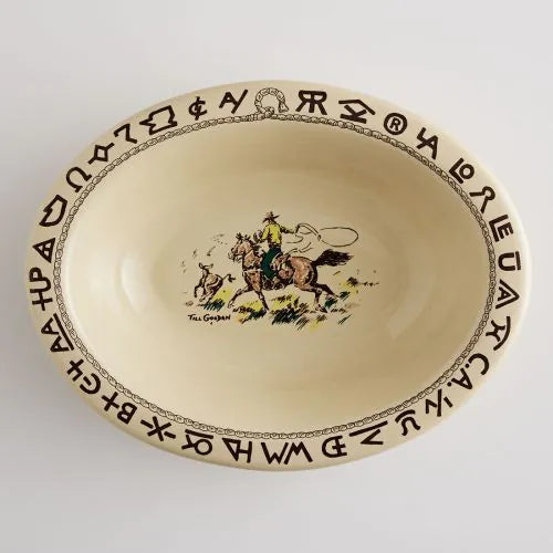 Rodeo Oval Serving Bowl