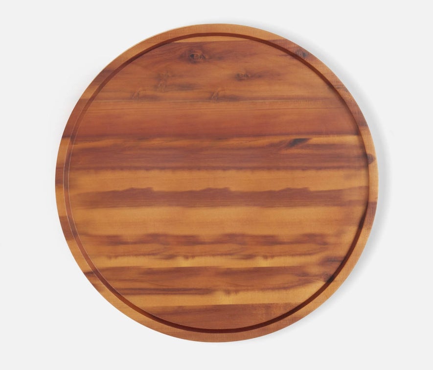 David Acacia Wood Lazy Susan 18 inch